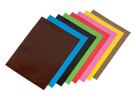Papír sametový barevný 24,5x17cm 100g/m2 - 8ks