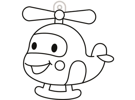 Sklíčko závěsné-kontura-vrtulník