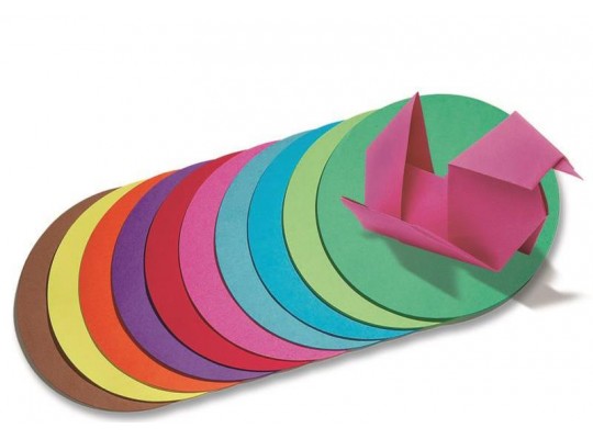 Papír origami kruhový pr.12cm 70g/m2 - 100ks