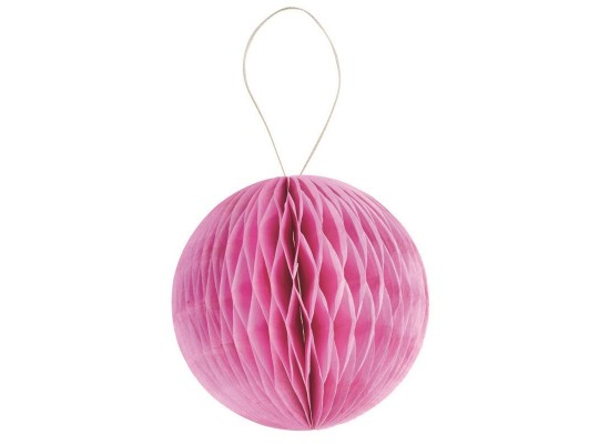 Papír plástvový růžový balónek  pr.8cm - 4ks