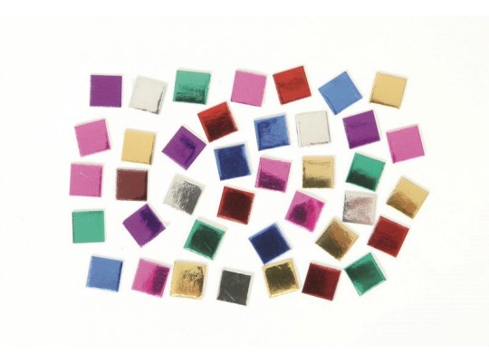 Mozaika z papíru-Playbox-1x1cm-metalická-10.000ks