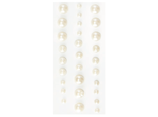 Samolepicí půlené perly 60ks