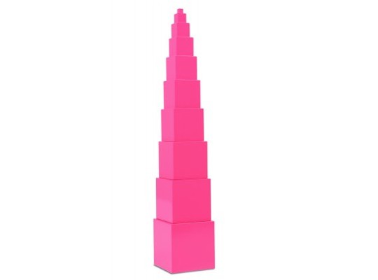 Montessori-věž-růžová