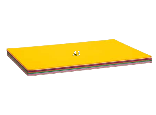 Kreslicí karton čtvrtka A3 barevná 225g/m2 50ks