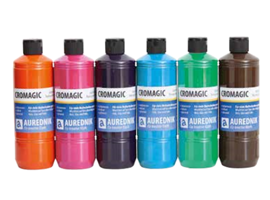 Transparentní barva AUREDNIK - Cromagic glitter sada 6 x 500 ml