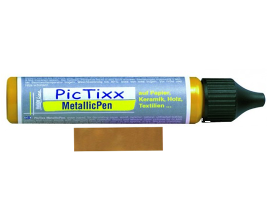 Barva na svíčky PicTixx zlatá 25 ml