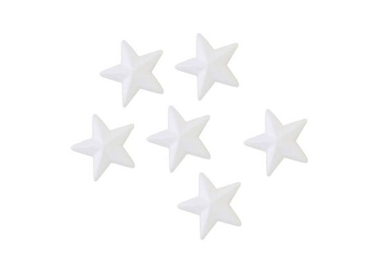 Polystyrenová hvězda pr.6cm - 6ks