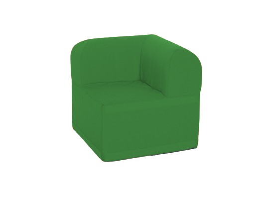 Molitanová sedací souprava velká-část rohová čtvercová s opěradlem-PUR pěna Ramon zelená tmavá