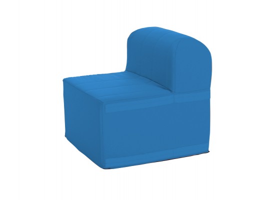 Molitanová souprava sedací velká-část čtvercová s opěradlem-PUR pěna Ramon modrá světlá