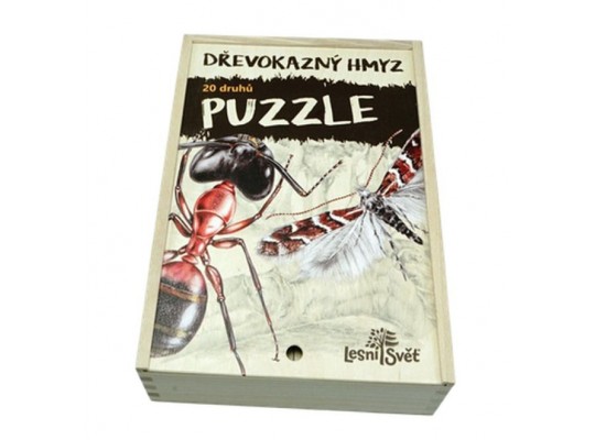 Puzzle dřevěné naučné/edukační - Dřevokazný hmyz