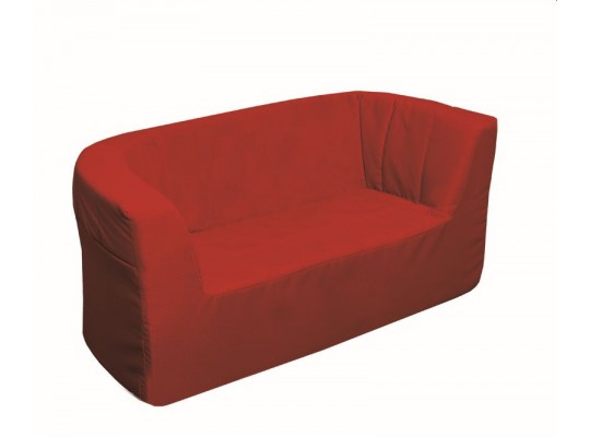 Dětská sedací souprava - pohovka molitanová Panama - 2 místa, PUR pěna bavlna červená