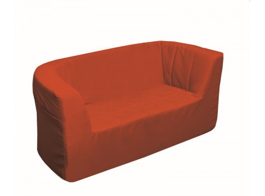 Dětská sedací souprava - pohovka molitanová - 2 místa, PUR pěna bavlna Panama oranžová