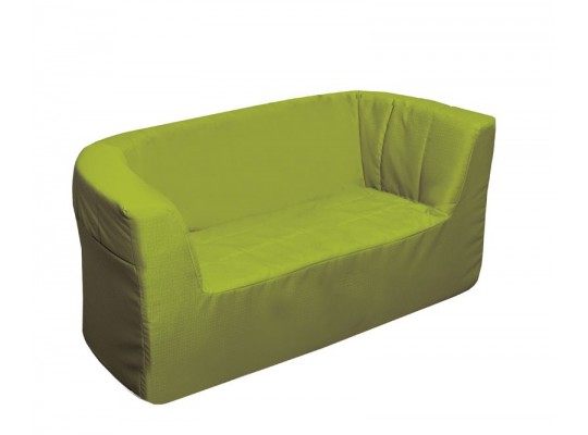 Dětská sedací souprava - pohovka molitanová - 2 místa, PUR pěna bavlna Panama zelená