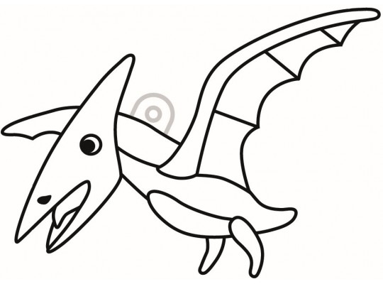 Závěsné sklíčko kontura dinosaurus Pteranodon