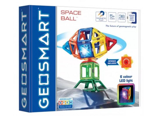 Magnetická stavebnice GeoSmart Space Ball - 36 ks