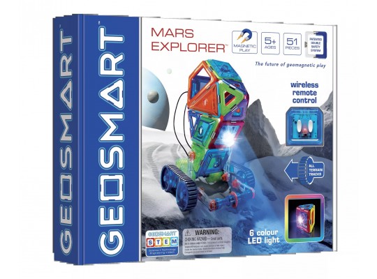 Stavebnice magnetická-GeoSmart-Mars Explorer-51ks