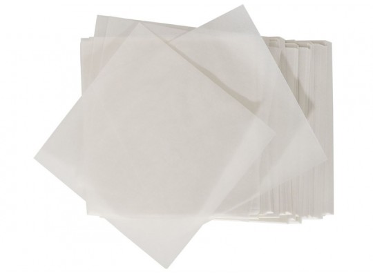 Papír pergamenový bílý 15x15cm 42g/m2 - 500ks