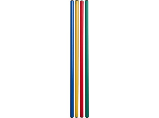 Gymnastická tyč plastová 100x2,5 cm - sada 4 ks