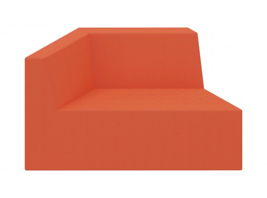 Molitanová souprava sedací-lichoběžník s opěradlem-PUR pěna Panama oranžová