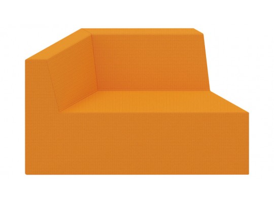 Molitanová souprava sedací-lichoběžník s opěradlem-PUR pěna Ramon oranžový světlý