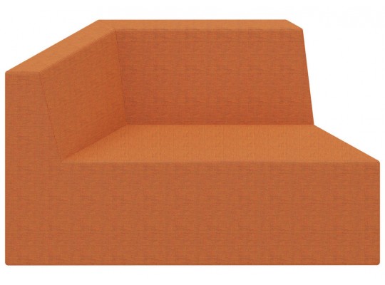 Molitanová souprava sedací lichoběžník s opěradlem-PUR pěna-Newlife oranžová
