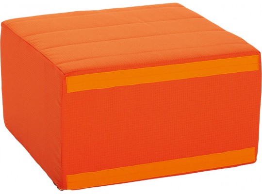 Molitanová souprava sedací velká-část čtvercová bez opěradla-PUR pěna Ramon oranžová světlá
