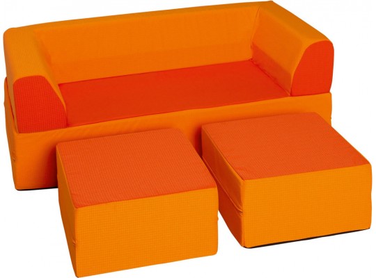 Molitanová souprava sedací-Vario-PUR pěna Ramon oranžová