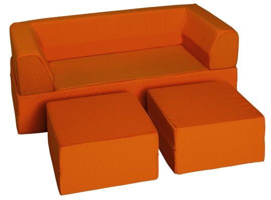 Molitanová souprava sedací Vario-PUR pěna bavlna Panama oranžová
