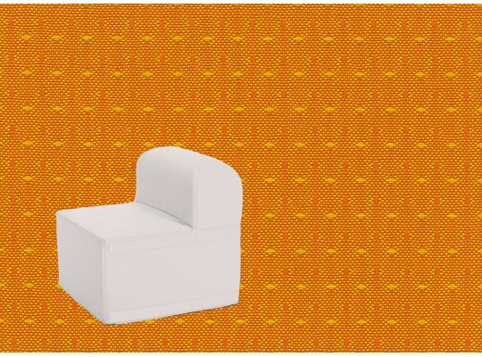 Náhradní potah souprava sedací velká-čtvercová část s opěradlem-Ramon oranžová světlá