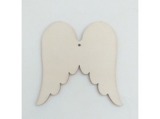 Andělská křídla dřevěná k zavěšení 10x10cm