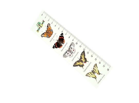 Záložka papírová-s měřítkem-Motýli