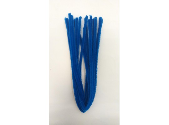 Chlupaté modelovací drátky žinylky - střední modré pr. 0,8/50 cm - 10 ks