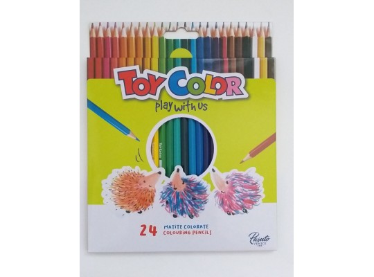 Šestihranné pastelky Toy Color - 24 ks