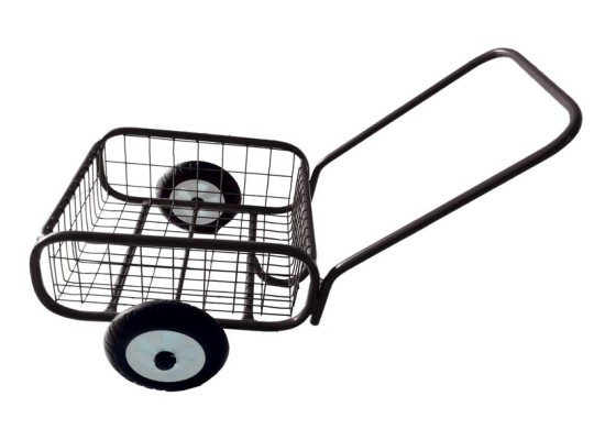 Dvoukolový vozík drátěný malý - hnědá
