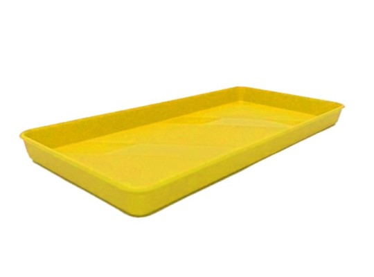 Tácek/podnos plastový malý žlutý 25 x 12 cm