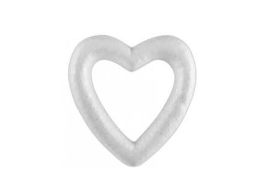 Polystyrenový rámeček srdce 14,5 x 14,5 cm