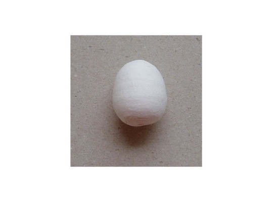 Vatové vejce střední bílé 3,9 x 3,3 cm