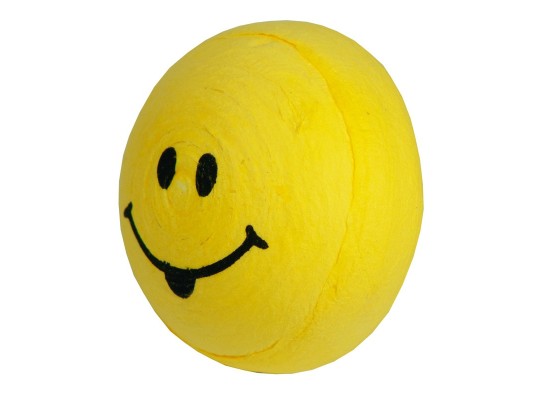 Vatový piškot obličej žlutý pr. 3,1 cm