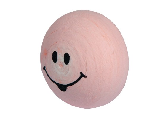 Vatový piškot obličej růžový pr. 3,1 cm