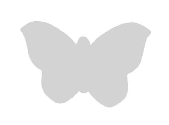 Kartonový výřez tvar k dekoraci Motýl 29x20cm