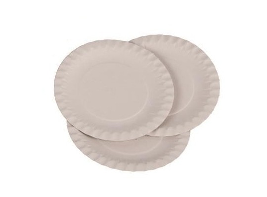 Papírový talíř malý bílý pr.15cm-25ks
