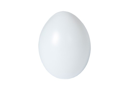 Plastové vejce 6 x 4,5 cm bílé