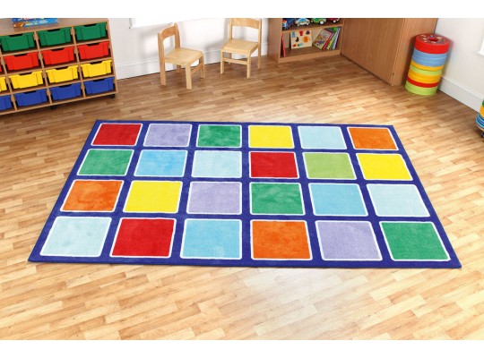 Dětský koberec obdélník 200 x 300 cm bloky - duha