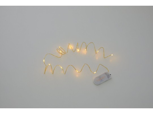 LED řetěz drát světelný 120 cm 12 LED-teplé světlo