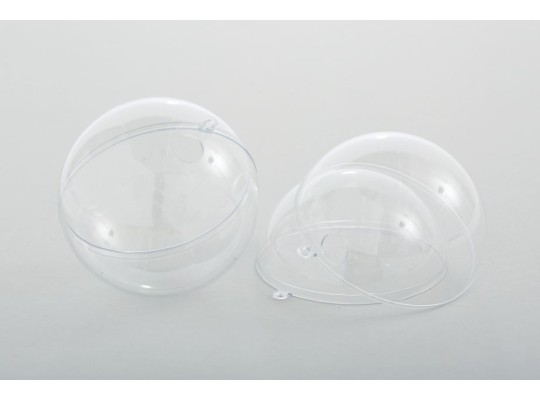 Plastová koule dvoudílná s úchytem 10 cm - 1 ks
