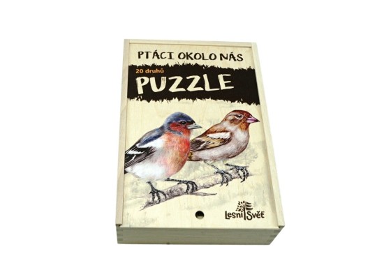 Puzzle dřevěné naučné/edukační - Ptáci