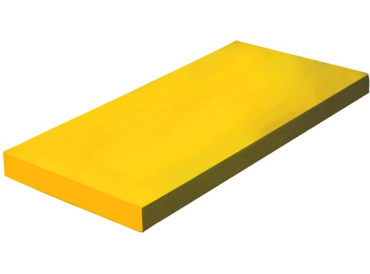 Žíněnka koženka pojený molitan 150x100x8 cm žlutá