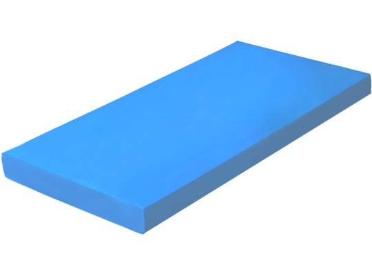 Žíněnka koženka pojený molitan 150x100x8 cm modrá světlá
