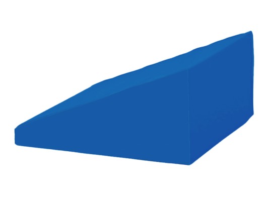 Molitanový díl klín PUR pěna koženka 60x60x6/30 cm modrá tmavá