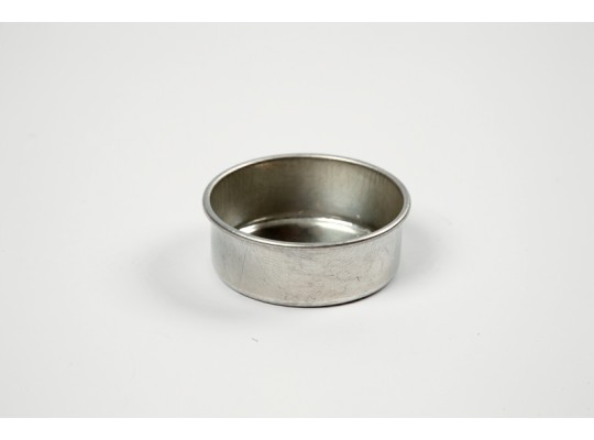 Kovový kalíšek/držák na čajovou svíčku 4,4x1,5 cm